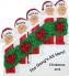 Festive Holiday Banister for Family of 5 Christmas Ornament Personalized by Russell Rhodes