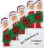 Festive Holiday Banister 5 Grandkids Christmas Ornament Personalized by Russell Rhodes