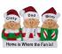 So Cute Our Family of 3 Christmas Ornament Personalized by RussellRhodes.com
