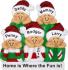 So Cute Our Family of 5 Christmas Ornament Personalized by Russell Rhodes