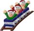 Roller Coaster All Aboard for Family of 3 Christmas Ornament Personalized by RussellRhodes.com