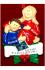 Special Delivery New Baby Blond Female Brunette Male Christmas Ornament Personalized by Russell Rhodes