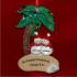 Snow Couple on the Beach Christmas Ornament Personalized by Russell Rhodes
