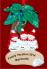 Snow Family Palm Tree 3 Christmas Ornament Personalized by Russell Rhodes