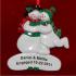 Engaged Snow Couple Christmas Ornament Personalized by RussellRhodes.com