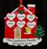 Loving Household Family of 6 Christmas Ornament Personalized by Russell Rhodes