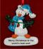 Winter Fun With Love to Son Christmas Ornament Personalized by Russell Rhodes