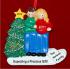 Expecting Couple Christmas Ornament Blond Female Brunette Male Personalized by Russell Rhodes