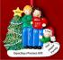 Excited & Expecting Couple 1 kid MBL FBR Christmas Ornament Personalized by Russell Rhodes