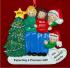Excited & Expecting Couple 2 kids MBL FBR Christmas Ornament Personalized by Russell Rhodes