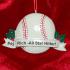 Baseball Christmas Ornament Personalized by Russell Rhodes