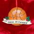 Basketball with Banner Christmas Ornament Personalized by RussellRhodes.com
