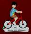 Personalized Bike Fun Boy Blond Christmas Ornament by Russell Rhodes