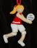 Volleyball Female Blond Red Uniform Christmas Ornament Personalized by RussellRhodes.com