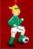 Soccer Blond Female Green Uniform Christmas Ornament Personalized by Russell Rhodes