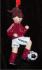 Soccer Brunette Female Maroon Uniform Christmas Ornament Personalized by Russell Rhodes
