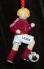 Soccer Blond Male Maroon Uniform Christmas Ornament Personalized by RussellRhodes.com