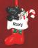 Black Puppy in Holiday Stocking Christmas Ornament Personalized by RussellRhodes.com