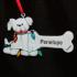 White Dog Christmas Ornament Personalized by RussellRhodes.com