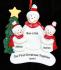 Personalized Our First Christmas Single Parent with 2 Children Christmas Ornament by Russell Rhodes