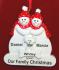 Couple with White Dog Christmas Ornament Personalized by Russell Rhodes