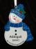 Blue Snowman for Grandchild Christmas Ornament Personalized by RussellRhodes.com