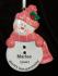 Personalized Pink Snowman for Our Granddaughter Christmas Ornament by Russell Rhodes