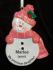 Personalized Pink Snowman for Our Daughter Christmas Ornament by Russell Rhodes