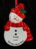 Red Snowman for Our Son Christmas Ornament Personalized by Russell Rhodes