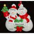 Snow Family with Tree for 2 Christmas Ornament Personalized by Russell Rhodes
