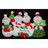 Snow Family with Tree for 4 Christmas Ornament Personalized by Russell Rhodes