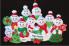 Snow Family with Tree for 9 Christmas Ornament Personalized by Russell Rhodes