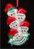 Stocking Caps Our 5 Grandkids Christmas Ornament Personalized by Russell Rhodes