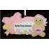 Baby's 1st Bottle 'N Blocks Pink Christmas Ornament Personalized by Russell Rhodes