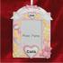 Baby's 1st Christmas Loving Hearts Photo Frame, Pink Christmas Ornament Personalized by Russell Rhodes