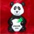 Panda Christmas Ornament Personalized by Russell Rhodes