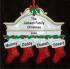 Stockings Hung with Care Family of 4 Christmas Ornament Personalized by Russell Rhodes