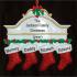 Stockings Hung with Care Family of 4 Christmas Ornament Personalized by RussellRhodes.com