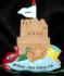 Personalized Sand Castle Christmas Ornament by Russell Rhodes