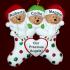 Personalized Our 3 Grandchildren Christmas Ornament Stocking Cute by Russell Rhodes