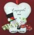 Personalized Engagement Christmas Ornament Bliss & Love by Russell Rhodes