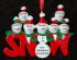 Personalized Grandparents Christmas Ornament Snow Peeps 7 Grandkids by Russell Rhodes