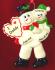 Personalized Single Dad Christmas Ornament Let it Snow 1 Child by Russell Rhodes