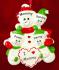 Personalized Single Mom Christmas Ornament Let It Snow 3 Kids by Russell Rhodes