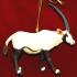 Arabian Oryx Christmas Ornament by Russell Rhodes